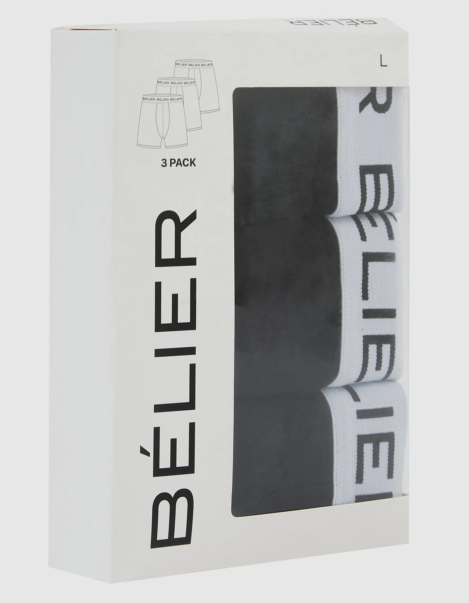 Black 3 Pack Boxer Shorts - Image 4