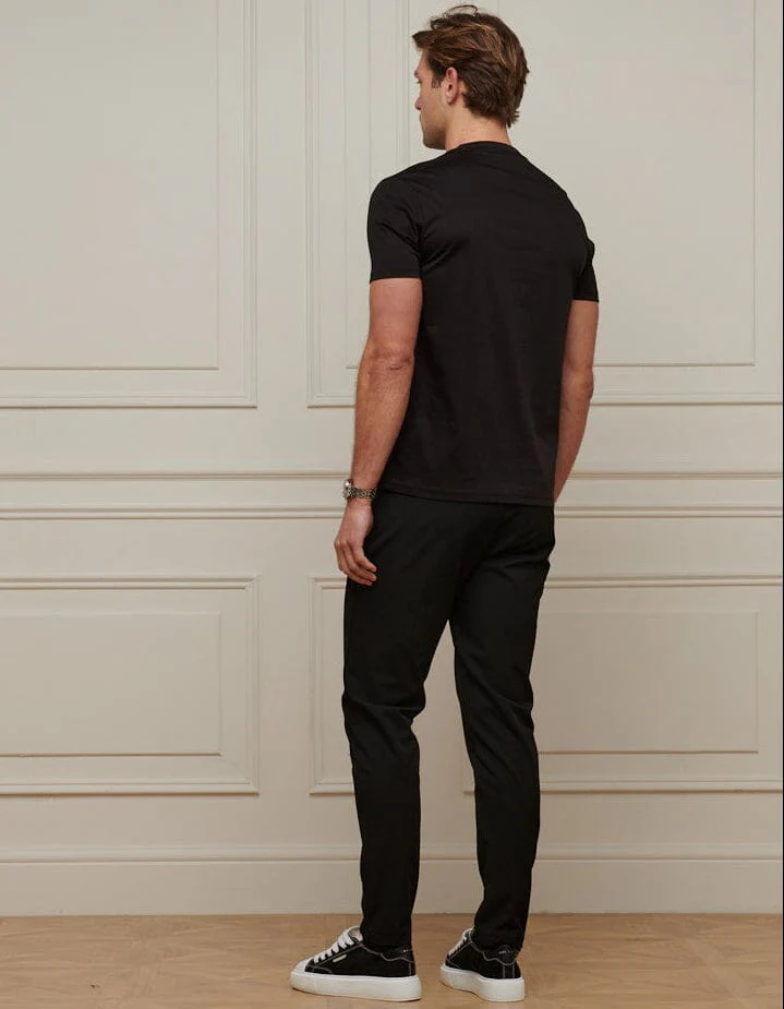 Black Mercerised T-Shirt - Image 3