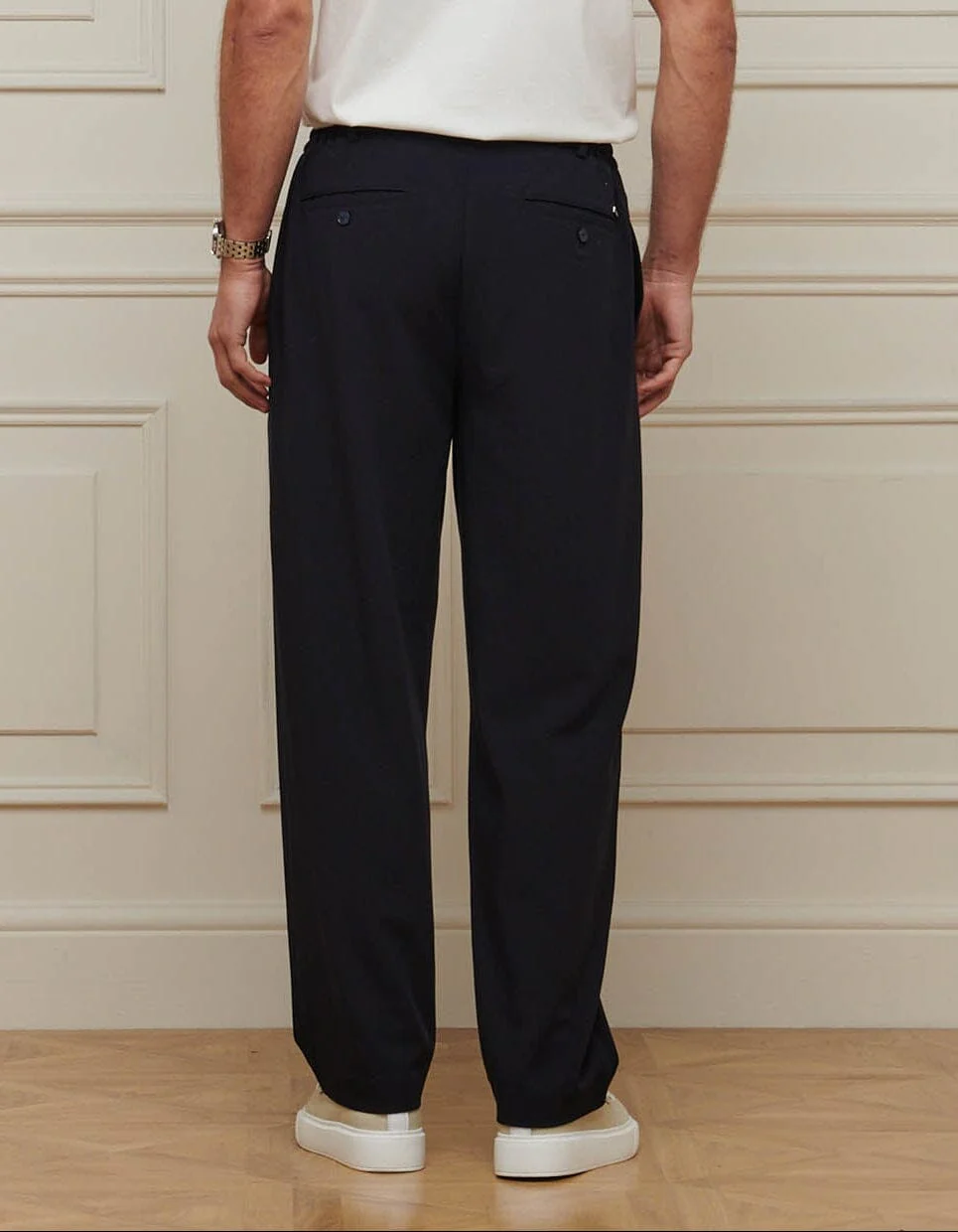 Black Relaxed Fit Trouser - Image 6