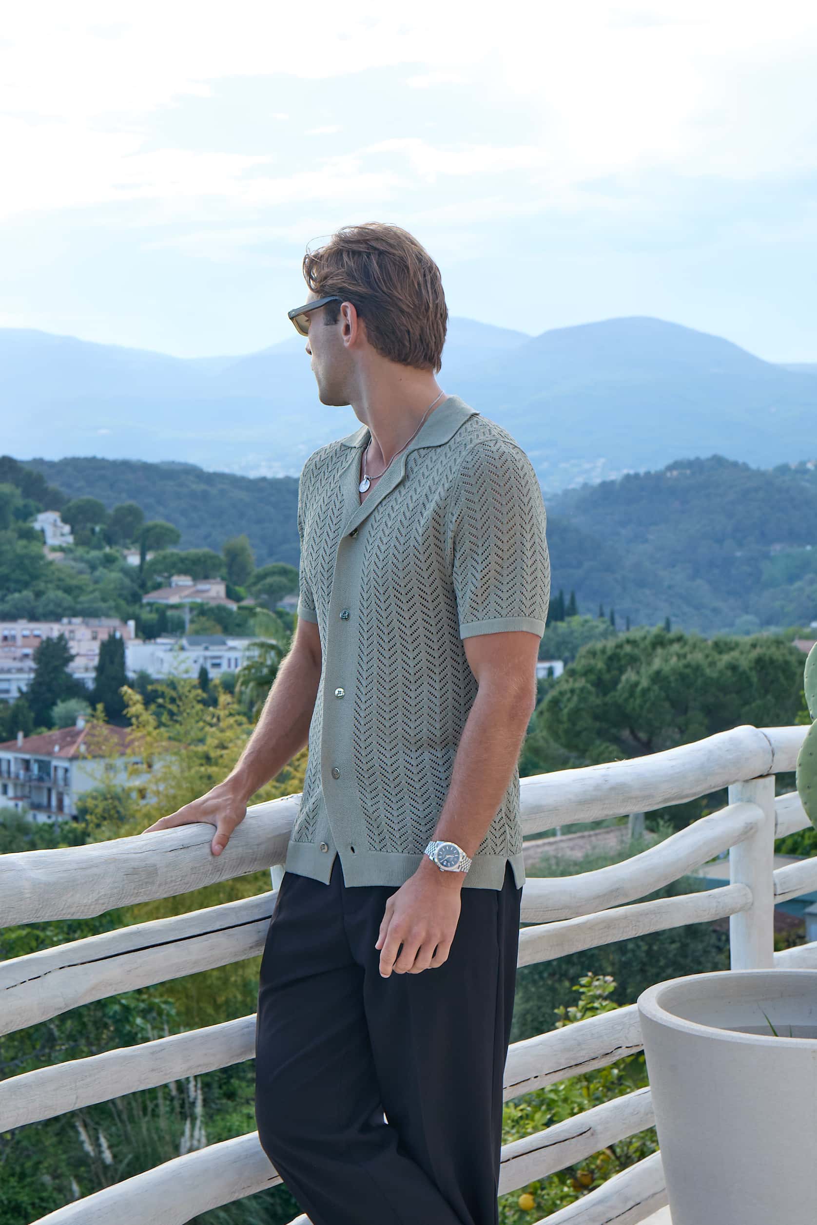 Sage Crochet Shirt - Image 3