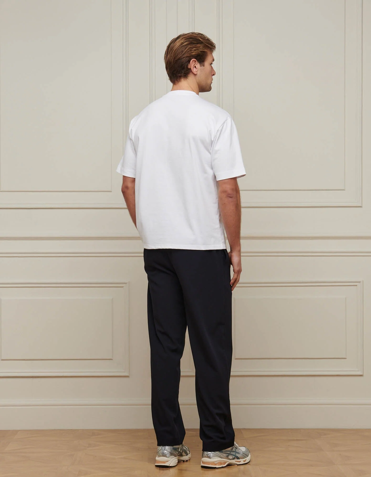 White Embossed Emblem Pocket T-Shirt - Image 4